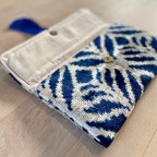 Ikat Clutch Bag Carrara