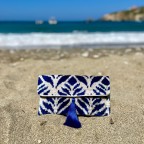 Ikat Clutch Bag Carrara